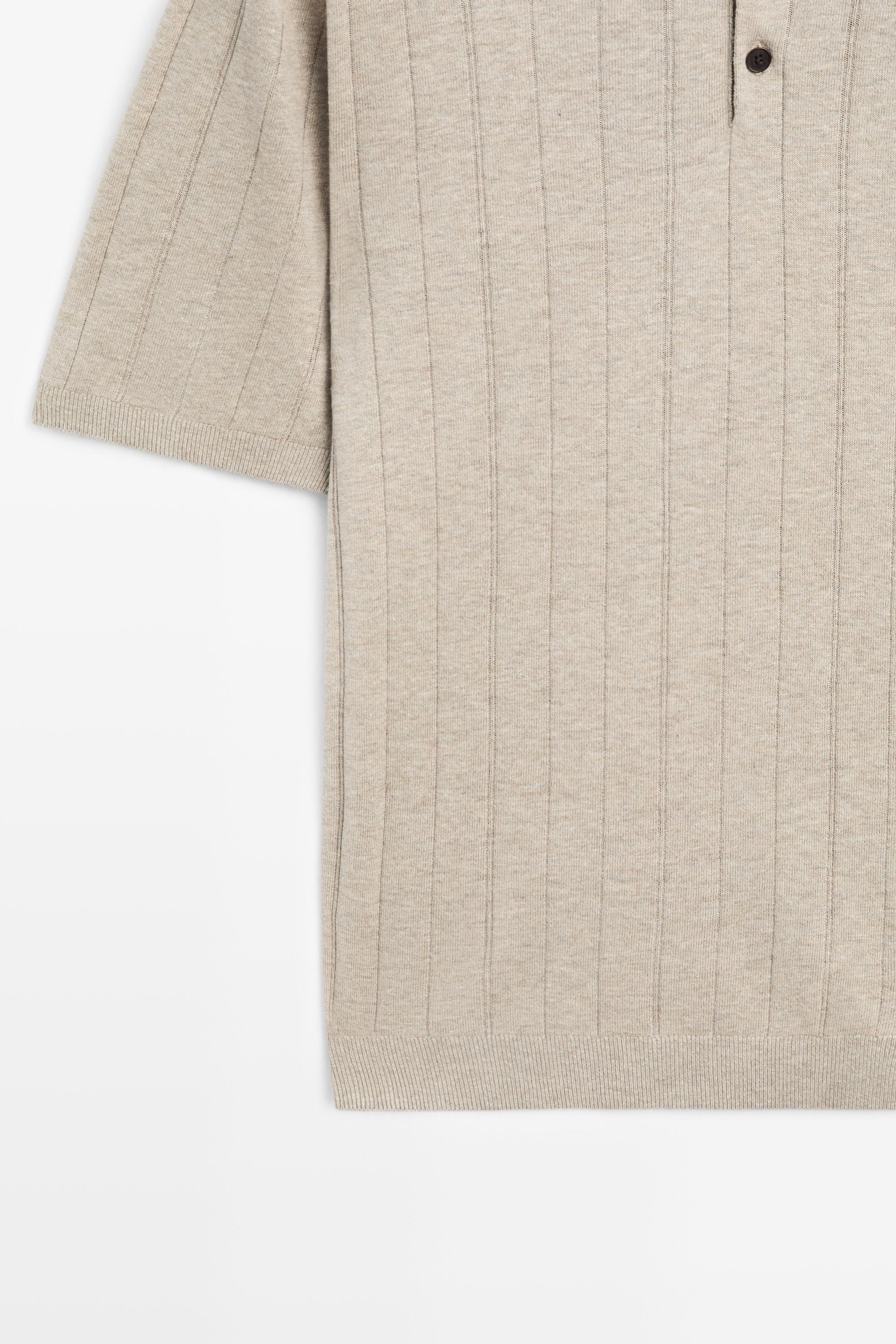 Polo à manches courtes en maille avec coton